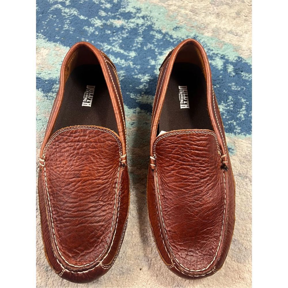 Duluth Trading Co Mens Brown Loafers Size 9.5W